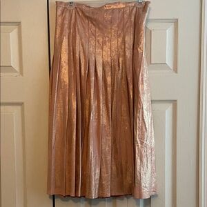 Du Jour Shimmering Rose Gold Skirt